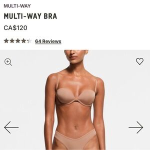 SKIMS Multi-Way Bra (Sienna, 34B)